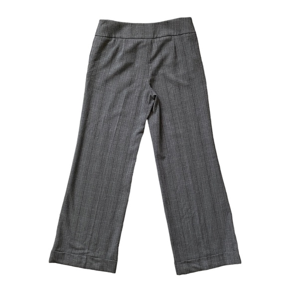 Y2K Mid Rise Grey Brown Glen Check Wide Leg Pants Size 8 - Picture 2 of 5